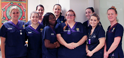 Photograph of AHS nurses and midwives